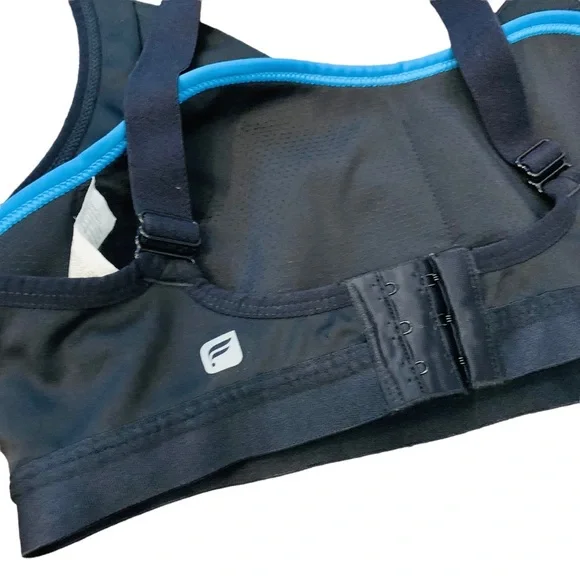 Fabletics Black Mesh Sports Bra SMALL - Picture 3 of 7